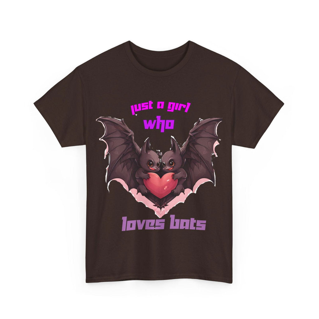 Just a Girl Who Loves Bats Unisex Heavy Cotton Tee - S-Mart Shop Smart Treasures