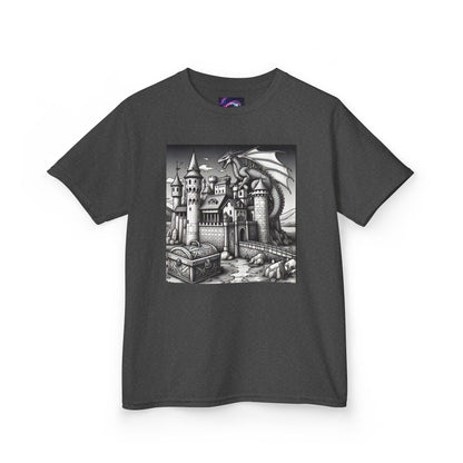 Kids Color Your Own Dragon Castle Tee - Fantasy Adventure Shirt for Imaginative Play - S-Mart Shop Smart Treasures