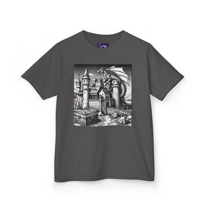Kids Color Your Own Dragon Castle Tee - Fantasy Adventure Shirt for Imaginative Play - S-Mart Shop Smart Treasures