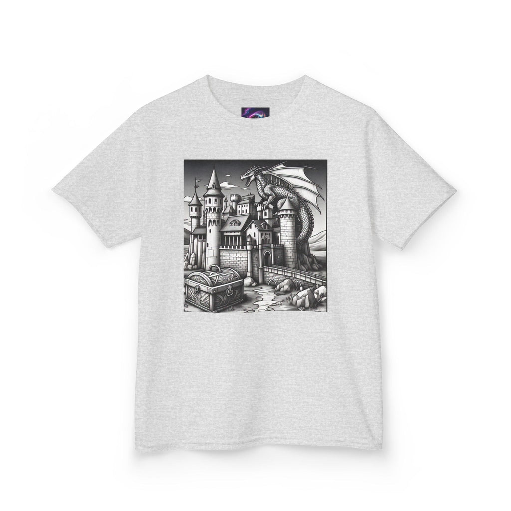 Kids Color Your Own Dragon Castle Tee - Fantasy Adventure Shirt for Imaginative Play - S-Mart Shop Smart Treasures