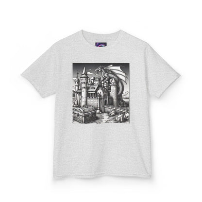 Kids Color Your Own Dragon Castle Tee - Fantasy Adventure Shirt for Imaginative Play - S-Mart Shop Smart Treasures