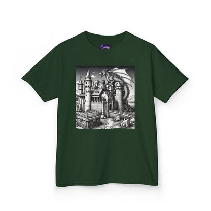 Kids Color Your Own Dragon Castle Tee - Fantasy Adventure Shirt for Imaginative Play - S-Mart Shop Smart Treasures