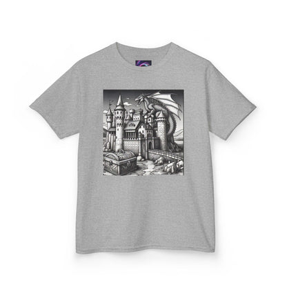 Kids Color Your Own Dragon Castle Tee - Fantasy Adventure Shirt for Imaginative Play - S-Mart Shop Smart Treasures