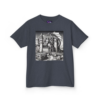 Kids Color Your Own Dragon Castle Tee - Fantasy Adventure Shirt for Imaginative Play - S-Mart Shop Smart Treasures