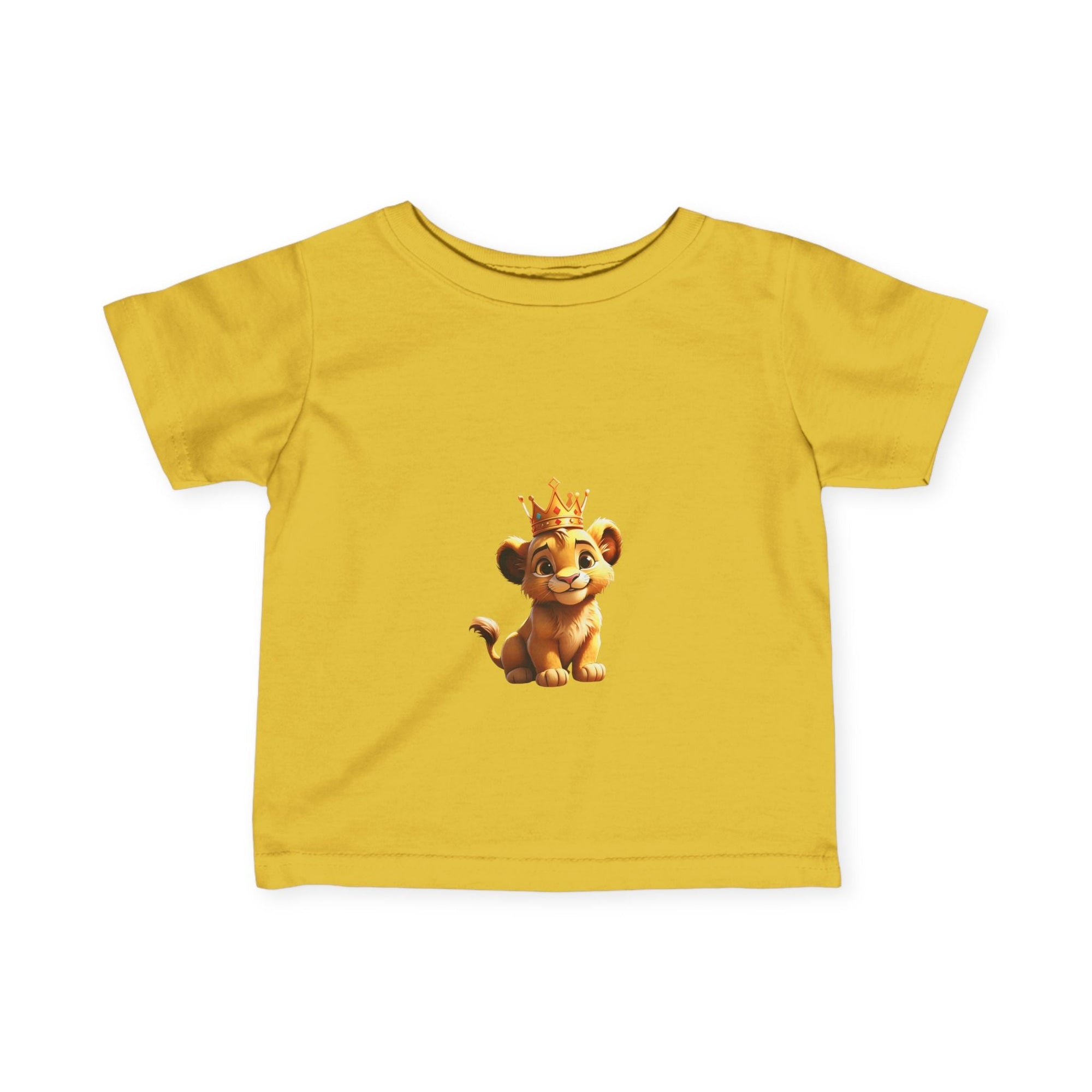 King Lion Infant Tee - Cute Baby Shirt for New Parents, Ideal Gift for Birthdays & Celebrations - S - Mart Shop Smart Treasures