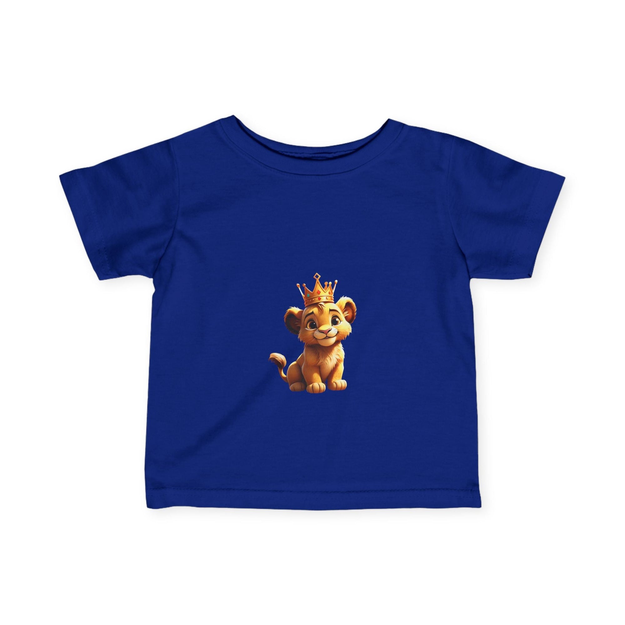 King Lion Infant Tee - Cute Baby Shirt for New Parents, Ideal Gift for Birthdays & Celebrations - S - Mart Shop Smart Treasures