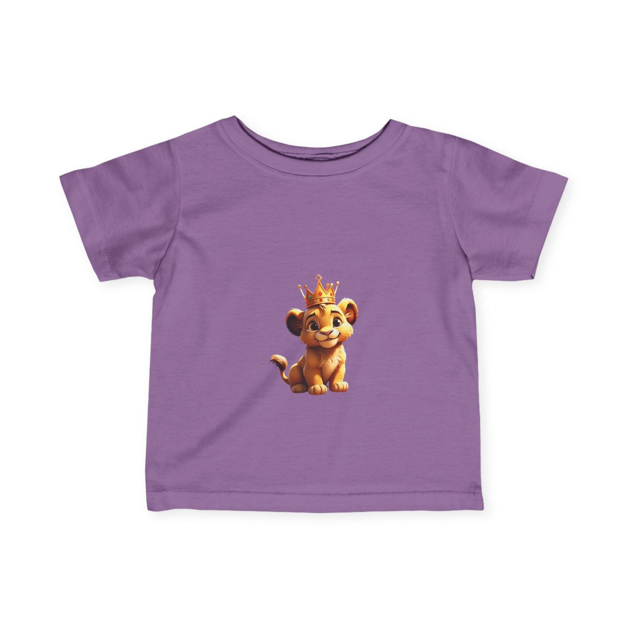 King Lion Infant Tee - Cute Baby Shirt for New Parents, Ideal Gift for Birthdays & Celebrations - S - Mart Shop Smart Treasures