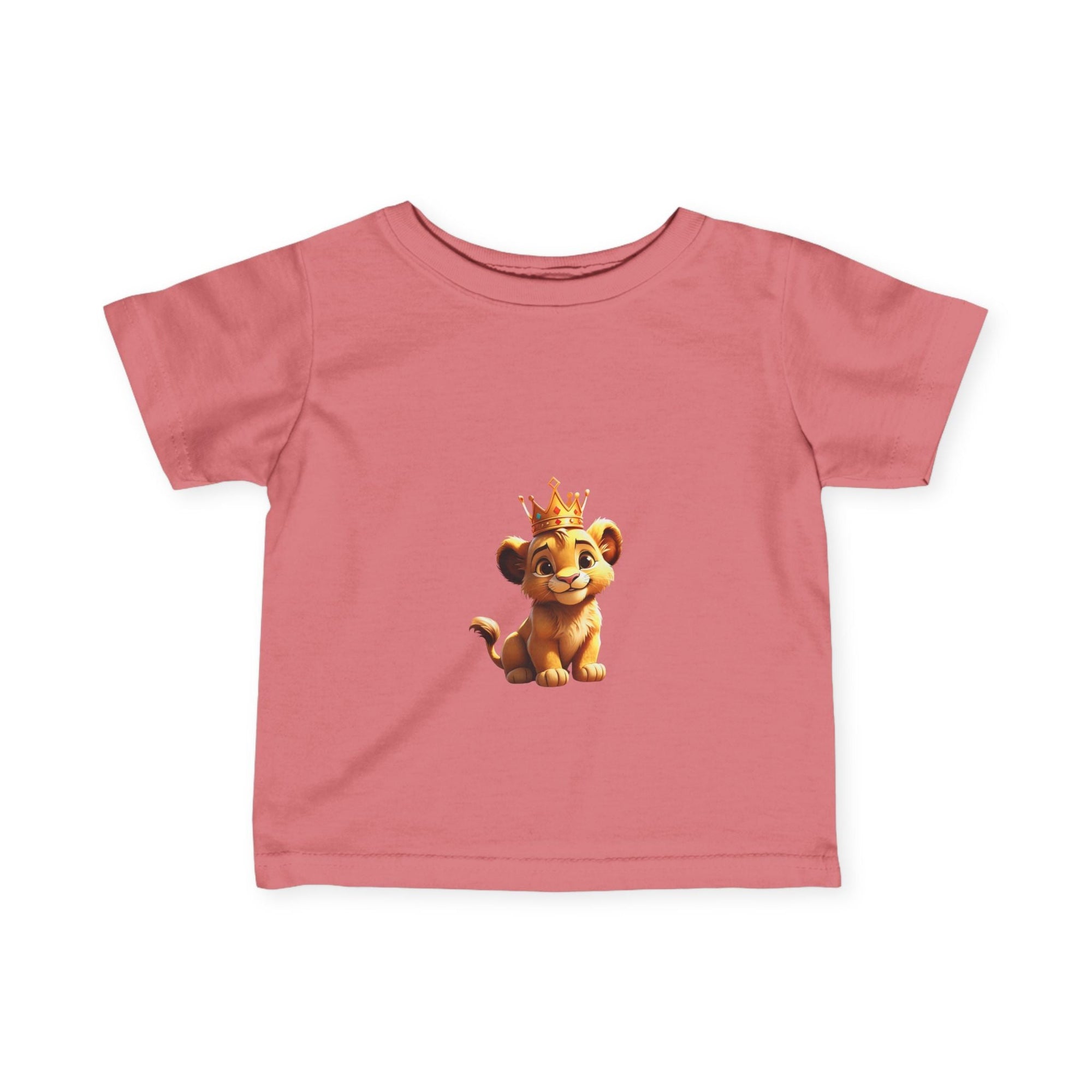 King Lion Infant Tee - Cute Baby Shirt for New Parents, Ideal Gift for Birthdays & Celebrations - S - Mart Shop Smart Treasures