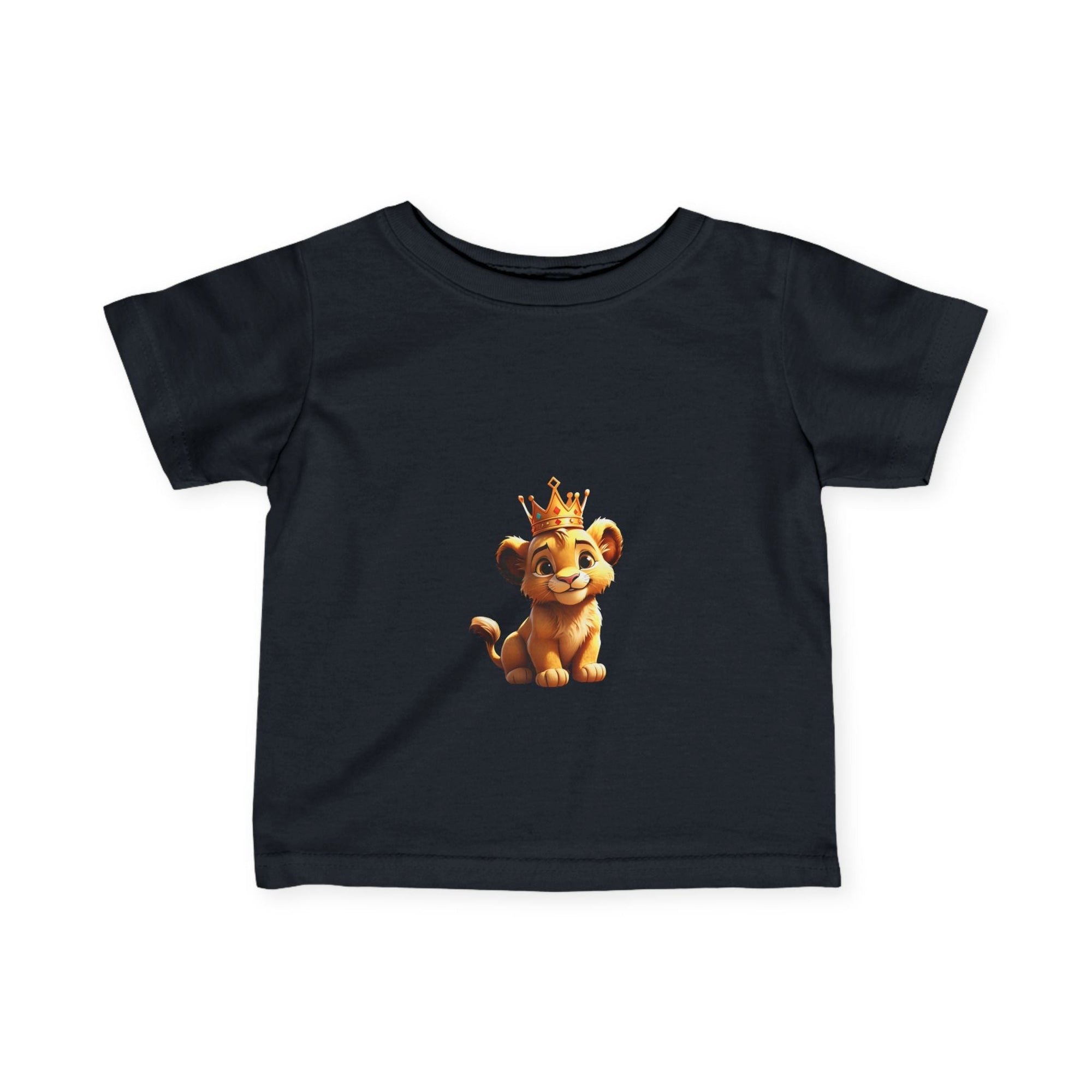 King Lion Infant Tee - Cute Baby Shirt for New Parents, Ideal Gift for Birthdays & Celebrations - S - Mart Shop Smart Treasures