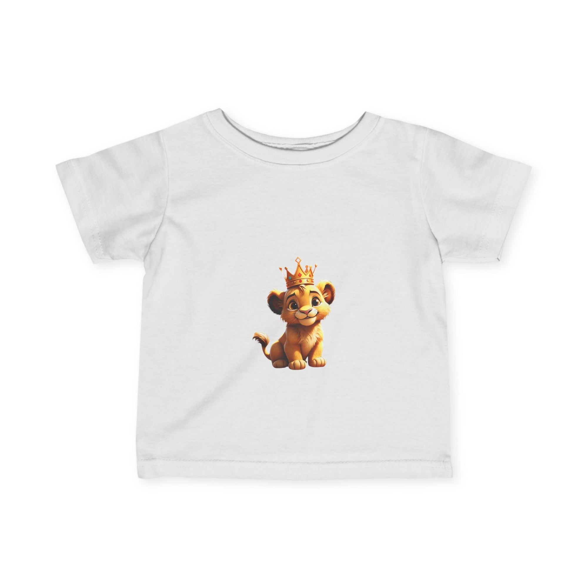 King Lion Infant Tee - Cute Baby Shirt for New Parents, Ideal Gift for Birthdays & Celebrations - S - Mart Shop Smart Treasures