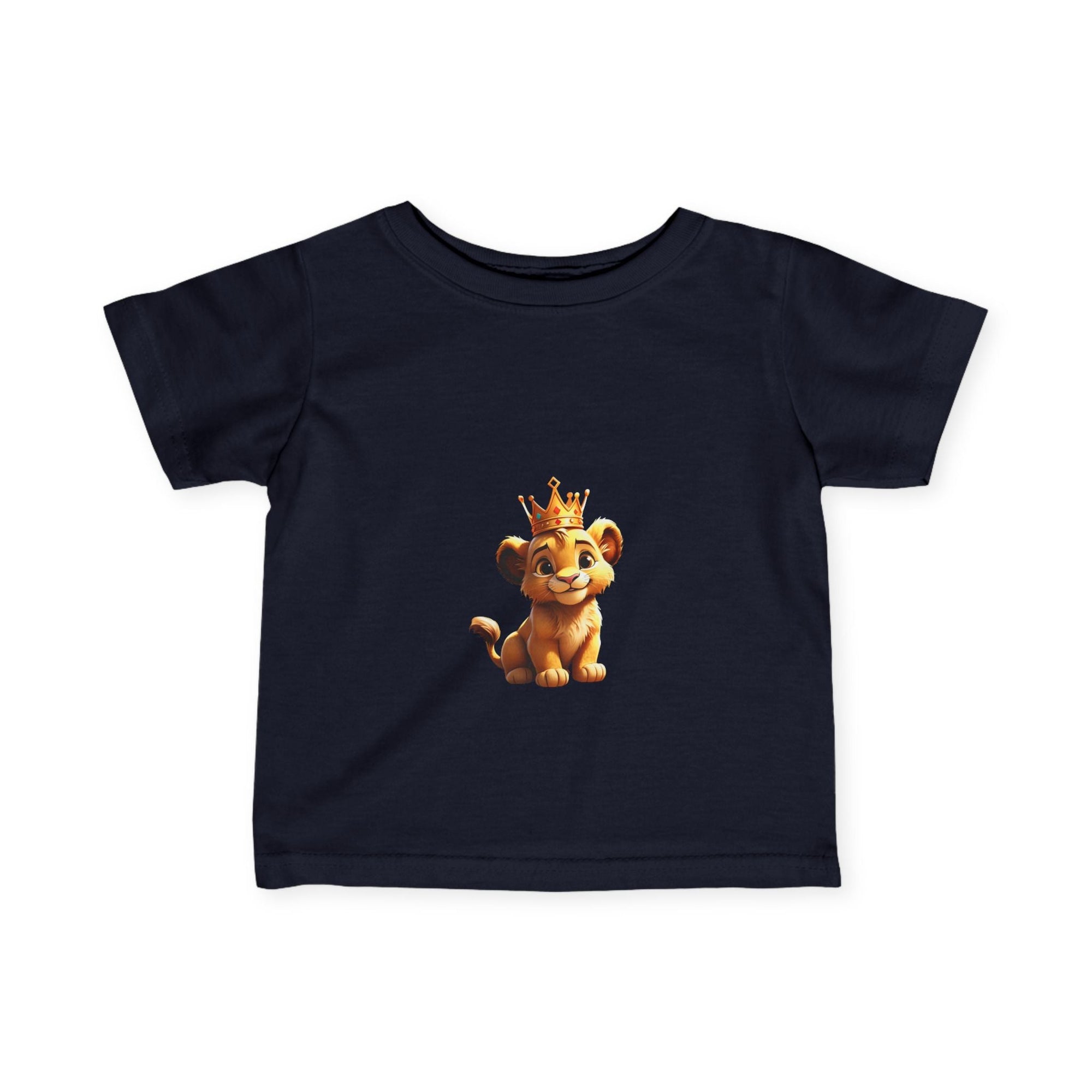 King Lion Infant Tee - Cute Baby Shirt for New Parents, Ideal Gift for Birthdays & Celebrations - S - Mart Shop Smart Treasures