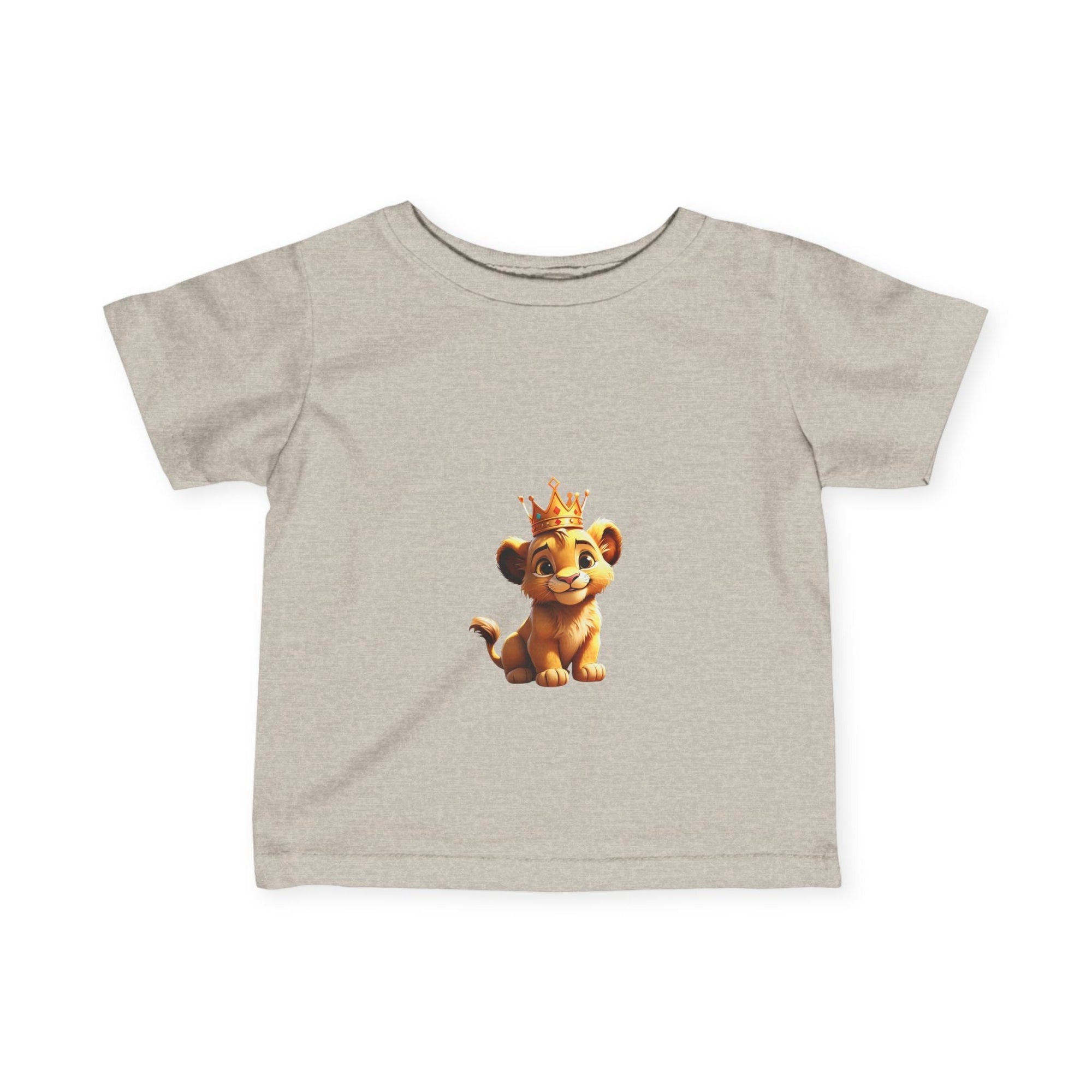 King Lion Infant Tee - Cute Baby Shirt for New Parents, Ideal Gift for Birthdays & Celebrations - S - Mart Shop Smart Treasures