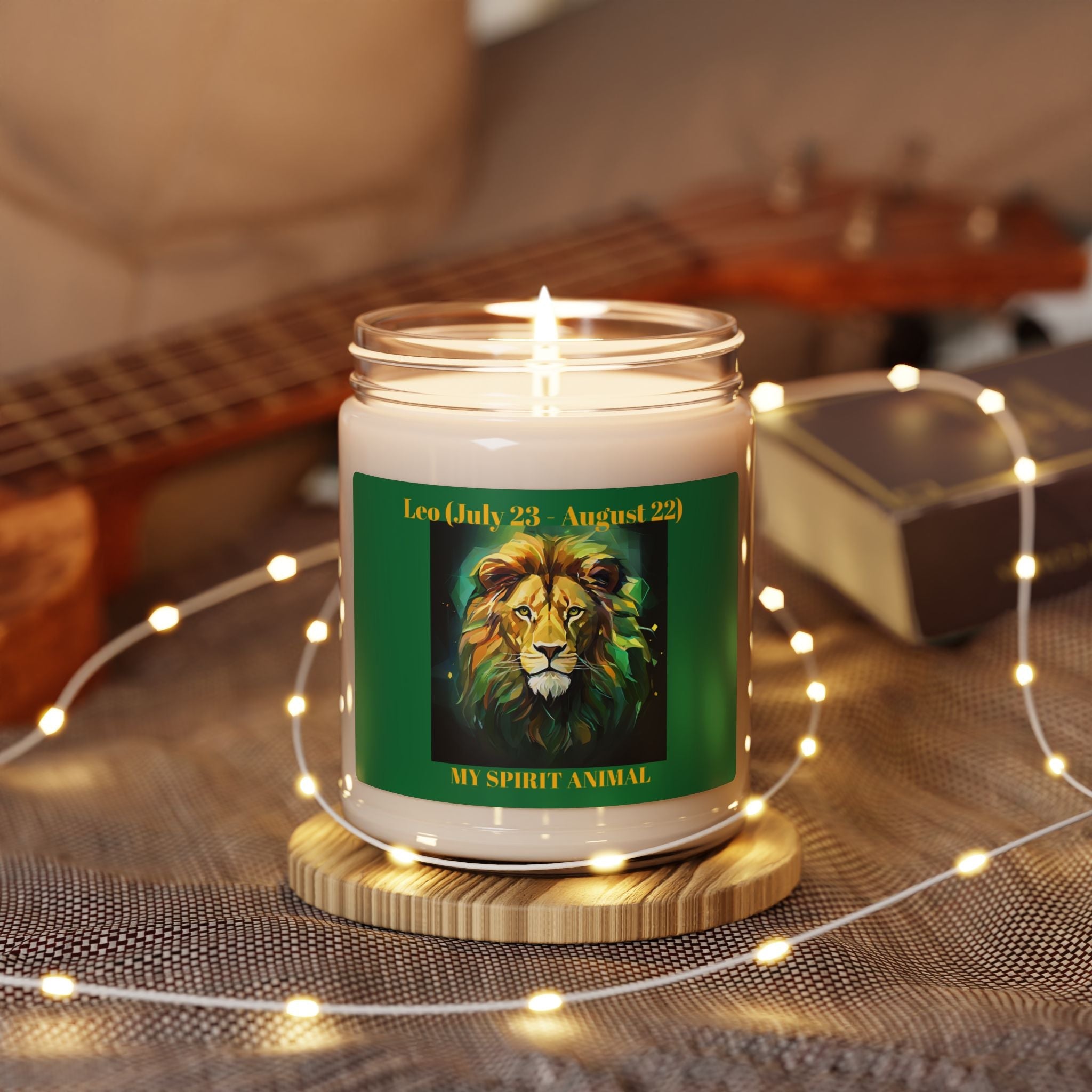 Leo Zodiac Scented Soy Candle - 9oz Aromatherapy Candle for Astrology Lovers - S-Mart Shop Smart Treasures