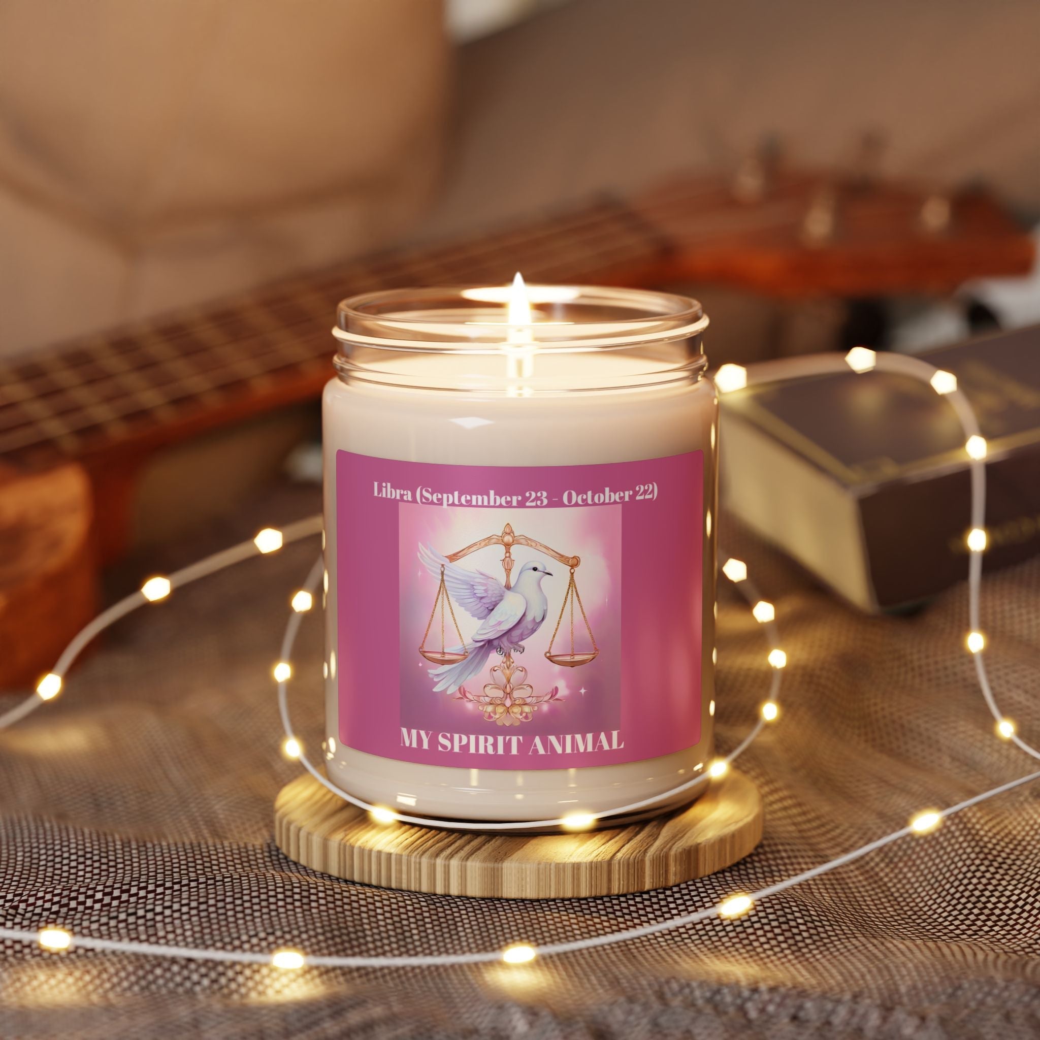 Libra (September 23 - October 22) Zodiac Scented Soy Candle - 9oz Astrology Decor - S-Mart Shop Smart Treasures