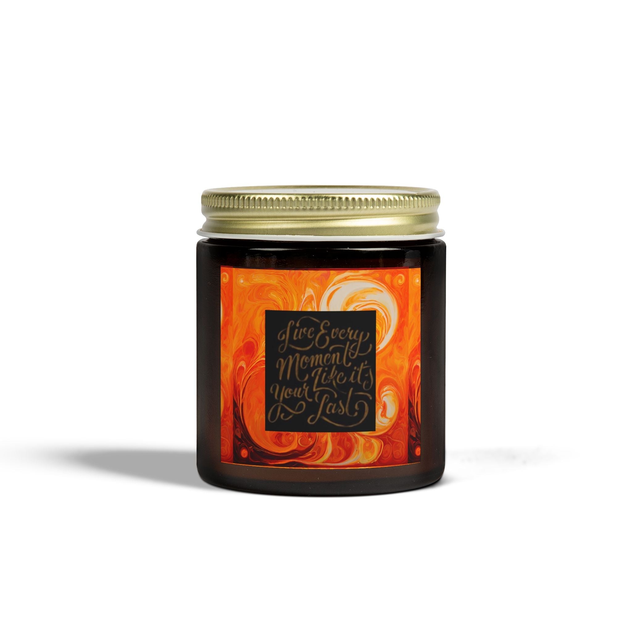 Live Every Moment Scented Candle - Coconut Apricot Wax (4oz, 9oz) - S-Mart Shop Smart Treasures