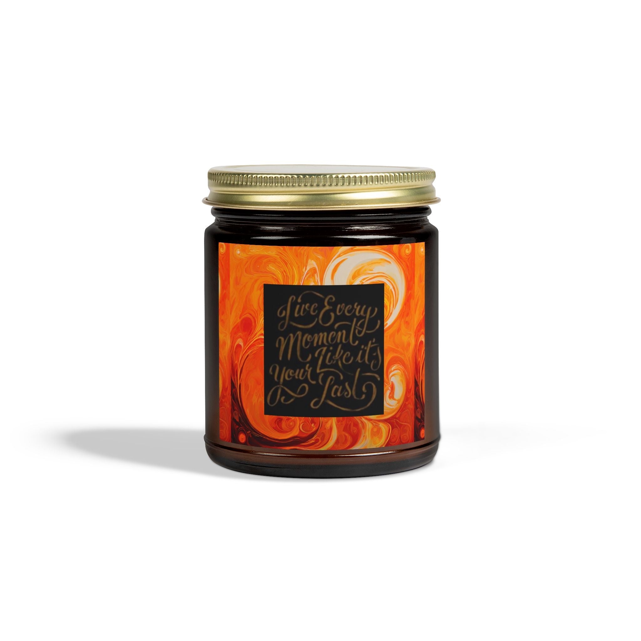 Live Every Moment Scented Candle - Coconut Apricot Wax (4oz, 9oz) - S-Mart Shop Smart Treasures