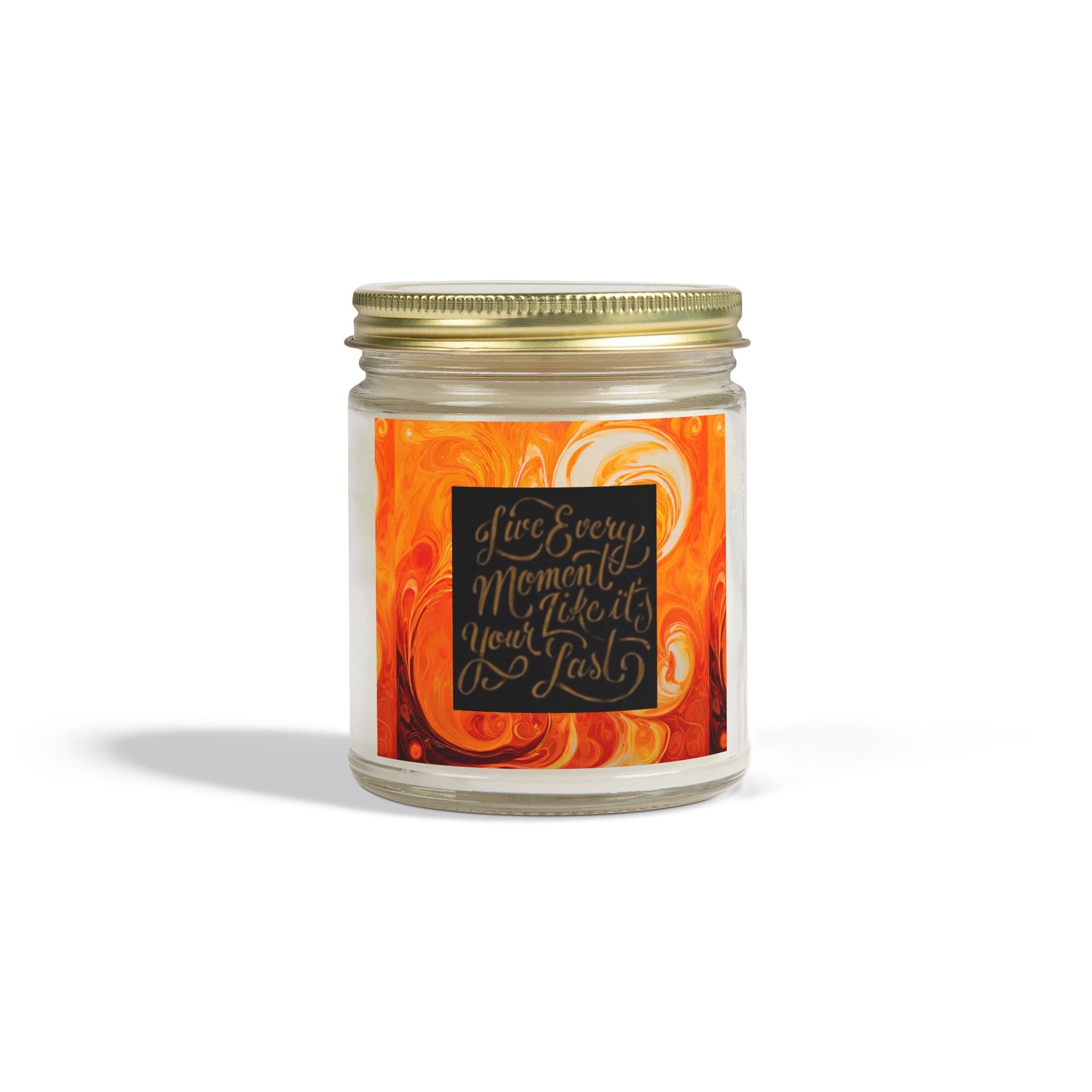 Live Every Moment Scented Candle - Coconut Apricot Wax (4oz, 9oz) - S-Mart Shop Smart Treasures