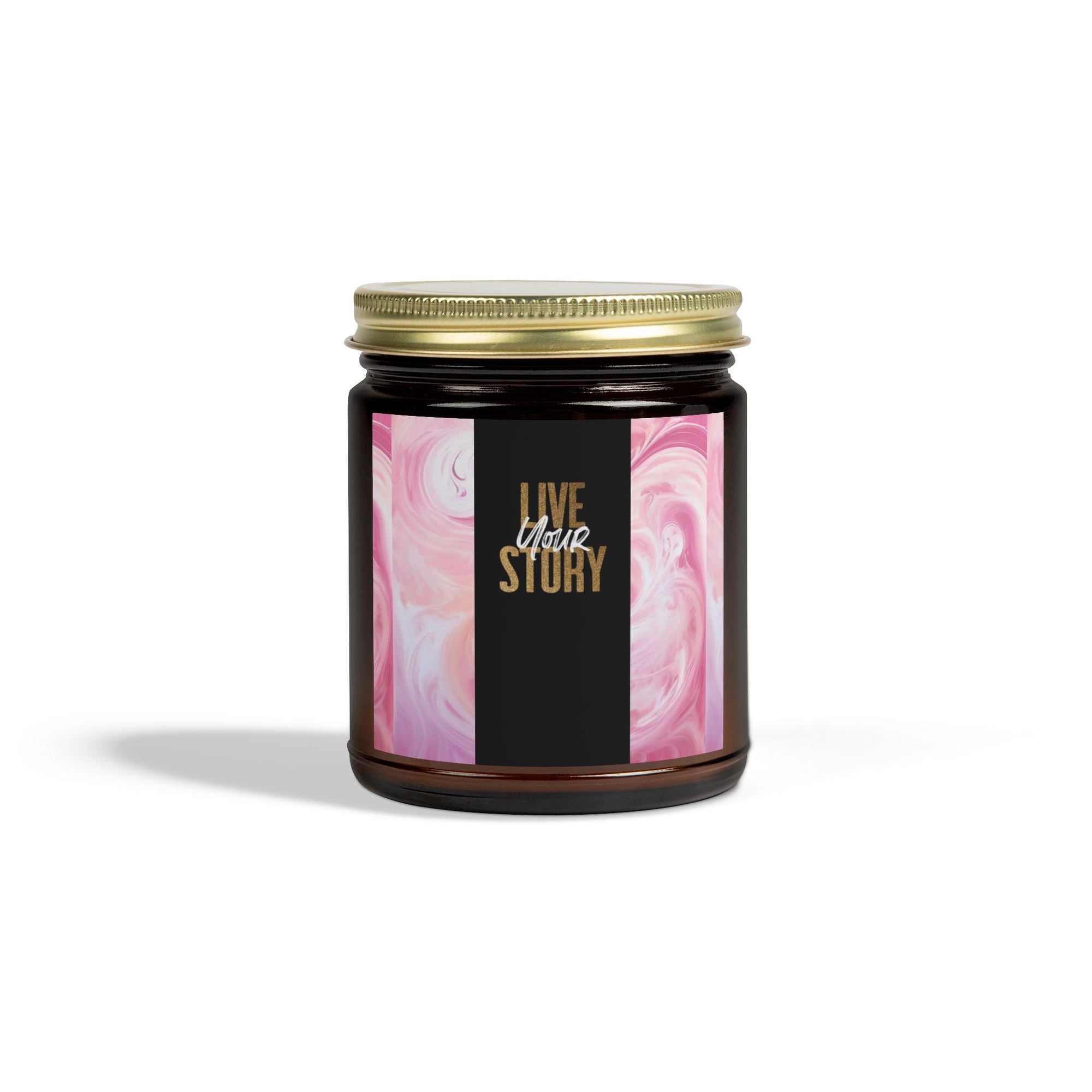 Live Your Story Scented Candle - Coconut Apricot Wax (4oz, 9oz) - Relaxing Home Fragrance for Any Occasion - S - Mart Shop Smart Treasures