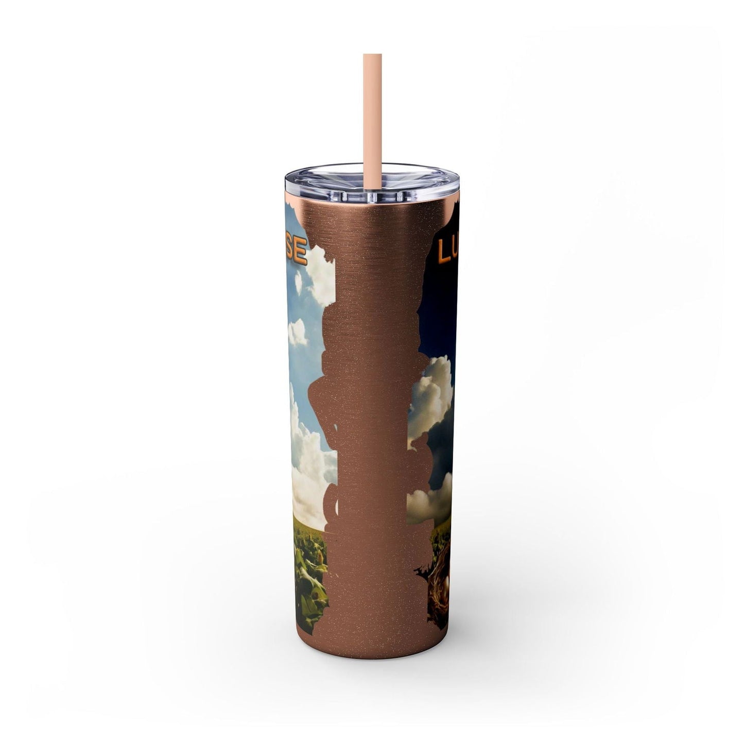 Lucky The Goose Skinny Tumbler with Straw, 20oz - S-Mart Shop Smart Treasures