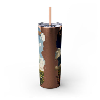 Lucky The Goose Skinny Tumbler with Straw, 20oz - S-Mart Shop Smart Treasures