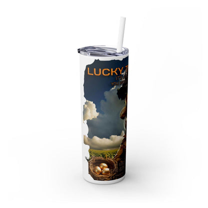 Lucky The Goose Skinny Tumbler with Straw, 20oz - S-Mart Shop Smart Treasures