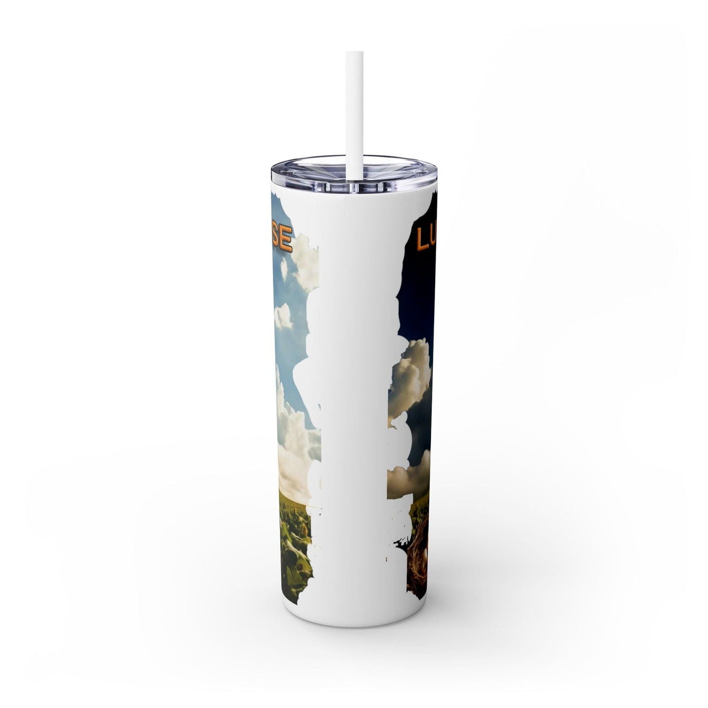 Lucky The Goose Skinny Tumbler with Straw, 20oz - S-Mart Shop Smart Treasures