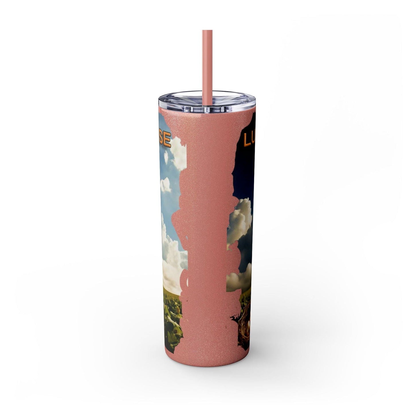 Lucky The Goose Skinny Tumbler with Straw, 20oz - S-Mart Shop Smart Treasures