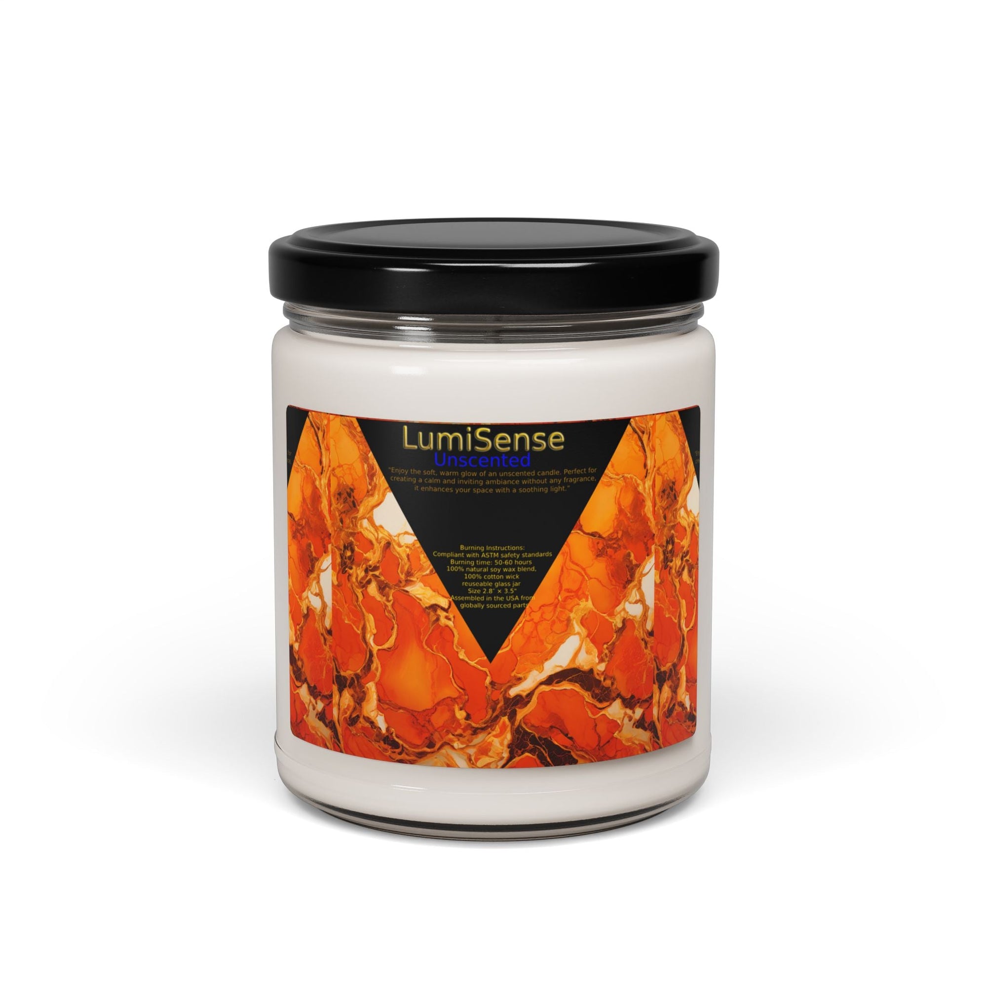 LumiSense Aromatic 9oz Un Scented Soy Candle - Cozy Home Decor - S - Mart Shop Smart Treasures