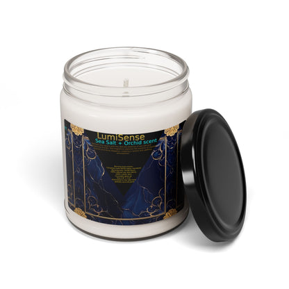 LumiSense Scented Soy Candle - Sea Salt + Orchid | Relaxing Home Fragrance for Spa Days & Self-Care - S-Mart Shop Smart Treasures