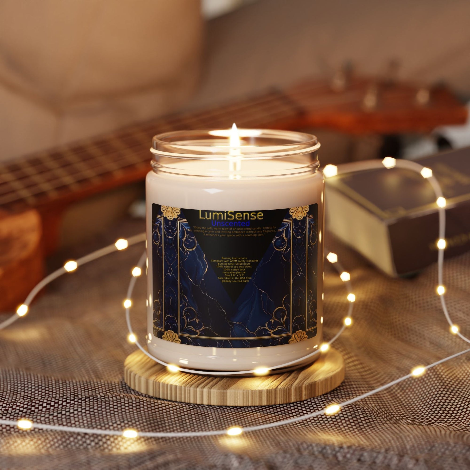 LumiSense Un Scented Soy Candle - Relaxing Aromatherapy for Home Décor & Gifts - S - Mart Shop Smart Treasures