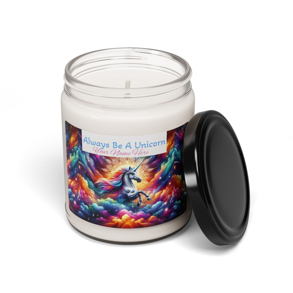 Magical Unicorn Always Be A Unicorn Design, Soy Candle 9oz - S-Mart Shop Smart Treasures