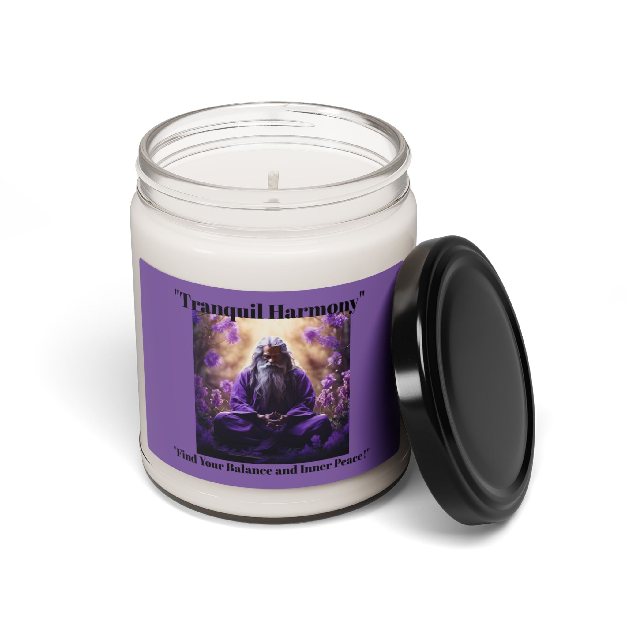 Meditative Zen Scented Soy Candle - 9oz - Lavender Aroma for Relaxation and Mindfulness - S-Mart Shop Smart Treasures