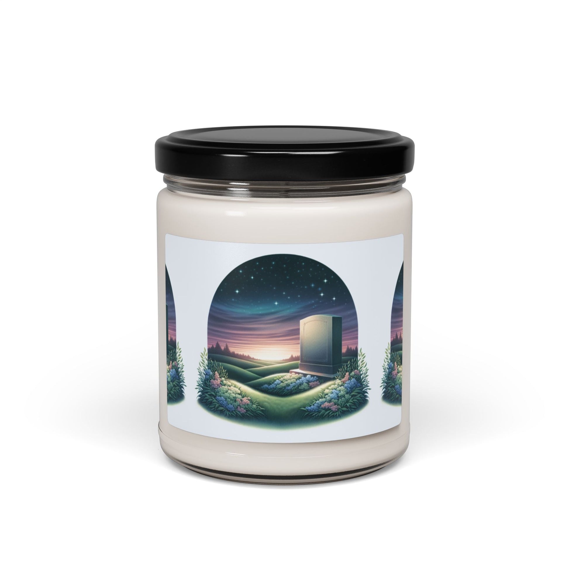Memorial Memory Of.. Customizable Name/Text Scented Soy Candle - 9oz Nature-Inspired Home Décor - S-Mart Shop Smart Treasures