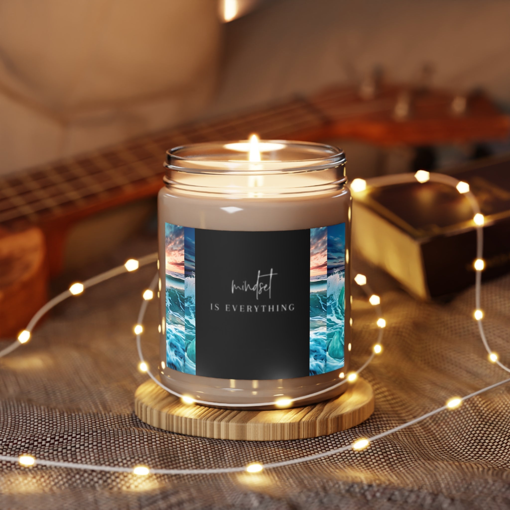 Mindset Is Everything Scented Candle - 9oz Aromatherapy Candle for Relaxation and Focus - S-Mart Shop Smart Treasures