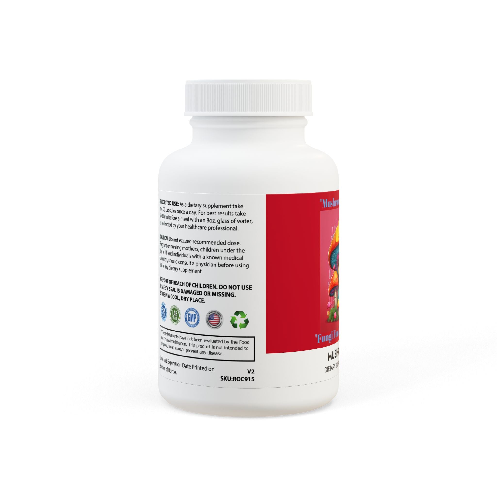 Mushroom Blend Supplement (60 Capsules) - S-Mart Shop Smart Treasures