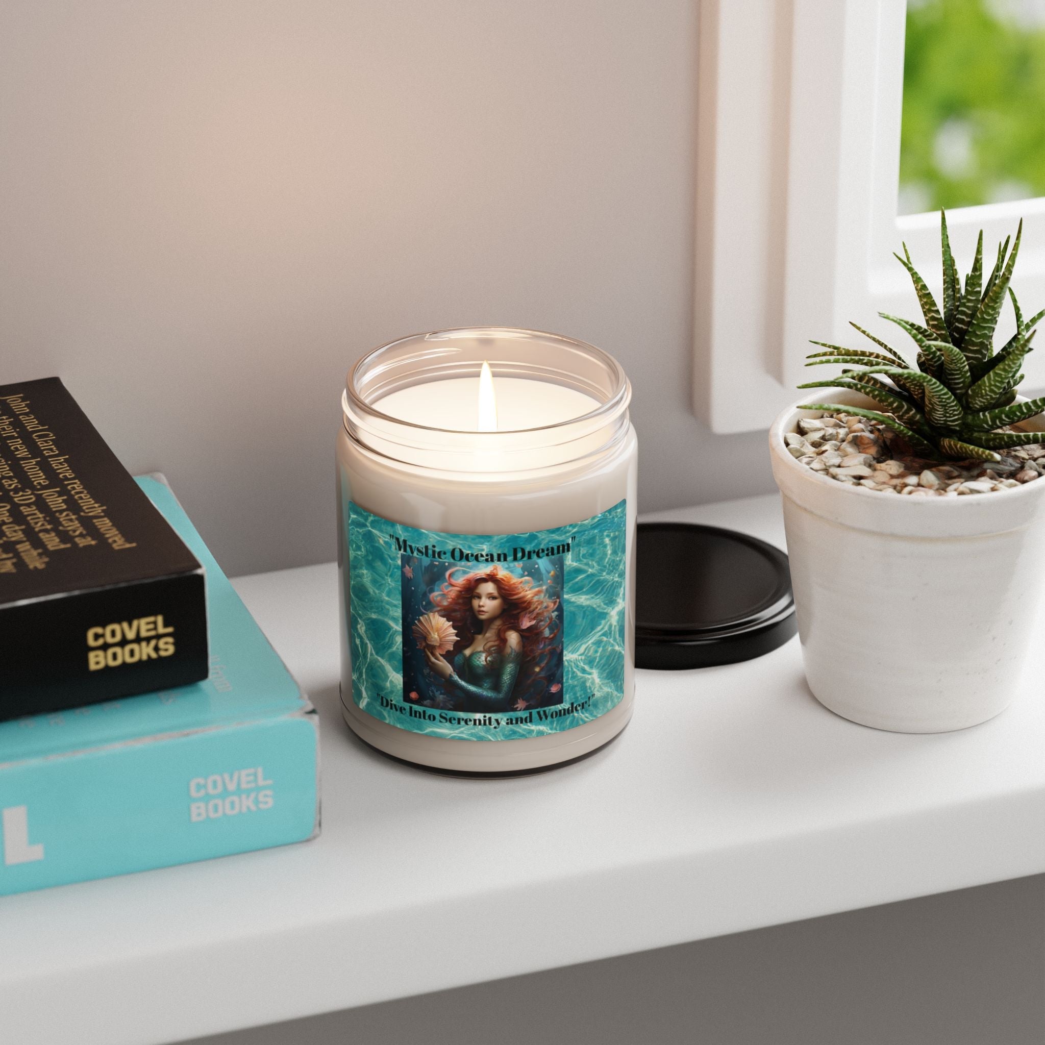 Mystic Ocean Dream Scented Soy Candle - Dive Into Serenity and Wonder - S-Mart Shop Smart Treasures