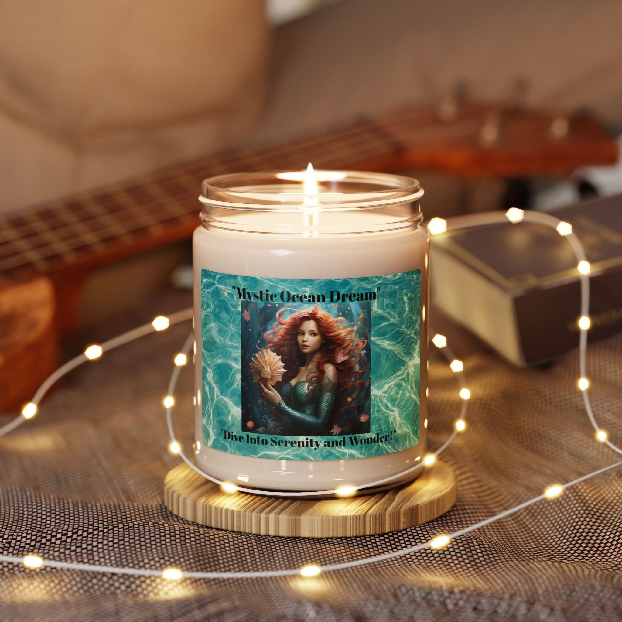 Mystic Ocean Dream Scented Soy Candle - Dive Into Serenity and Wonder - S-Mart Shop Smart Treasures