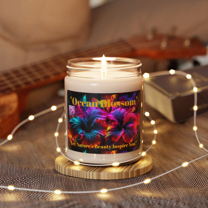 Ocean Blossom Scented Soy Candle - 9oz | Let Nature's Beauty Inspire You! - S-Mart Shop Smart Treasures
