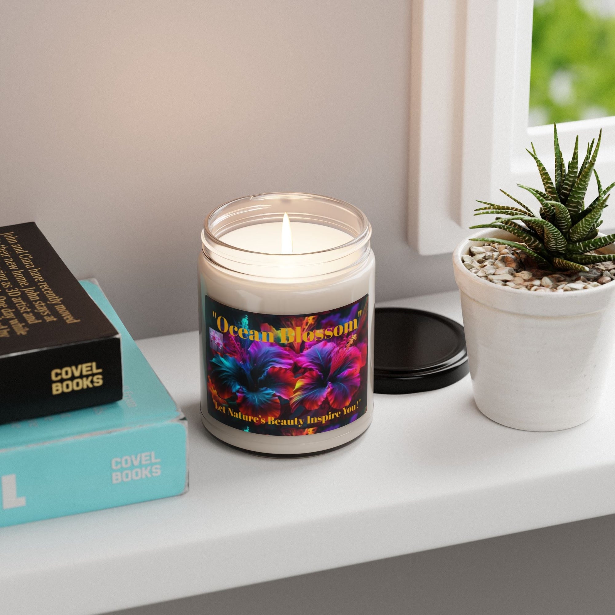 Ocean Blossom Scented Soy Candle - 9oz | Let Nature's Beauty Inspire You! - S - Mart Shop Smart Treasures