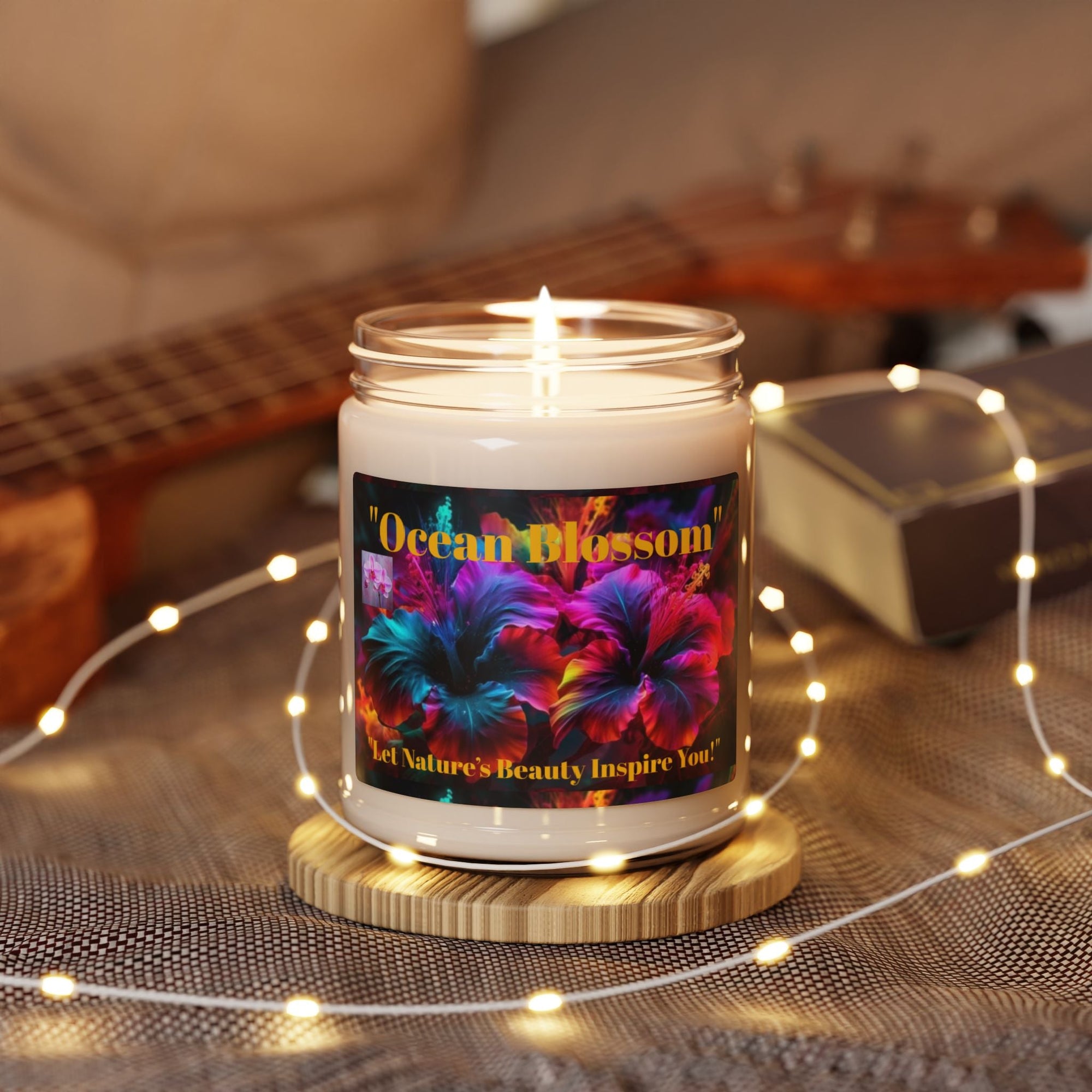 Ocean Blossom Scented Soy Candle - 9oz | Let Nature's Beauty Inspire You! - S - Mart Shop Smart Treasures