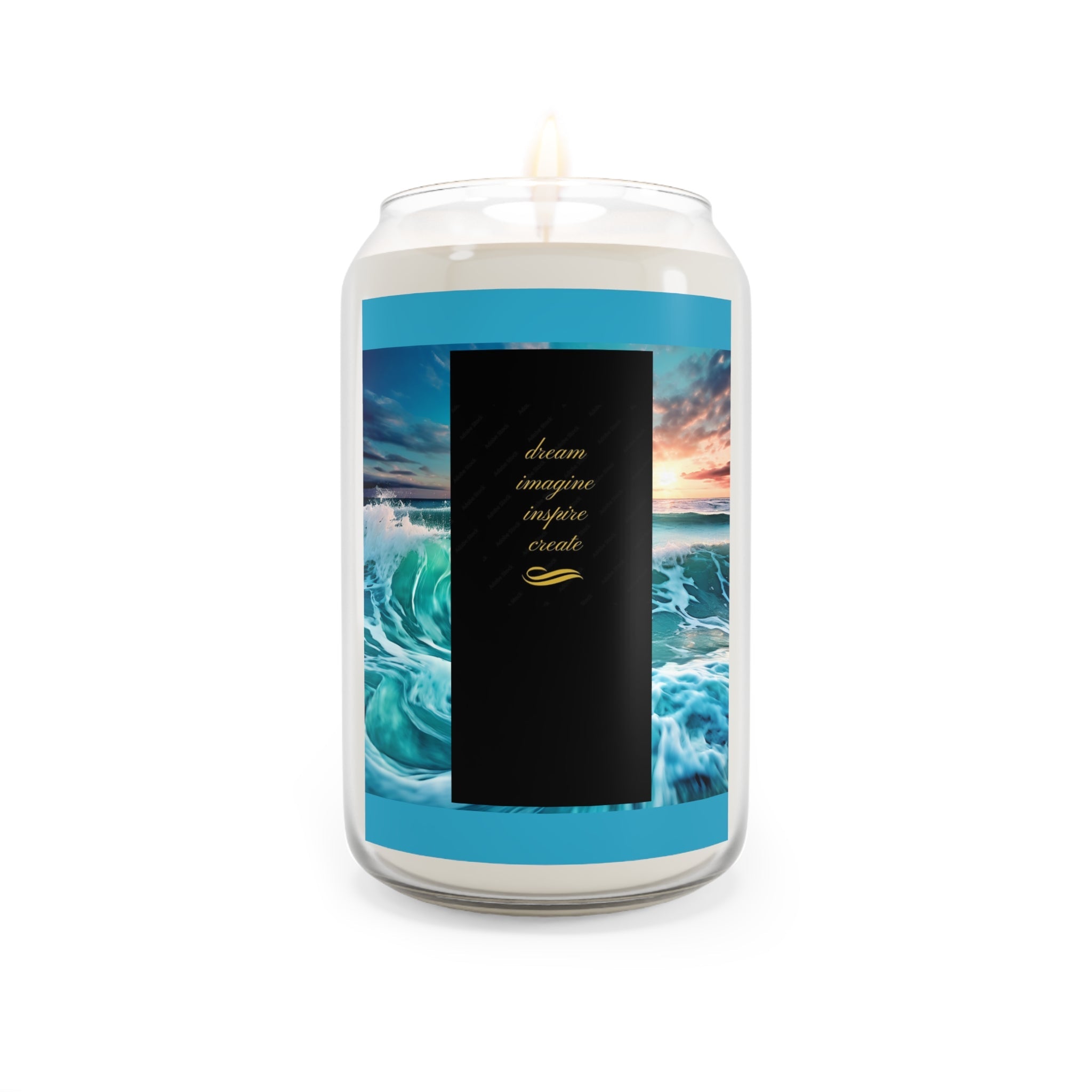 Ocean Breeze Scented Candle - Dream Inspire Create - 13.75oz - S-Mart Shop Smart Treasures