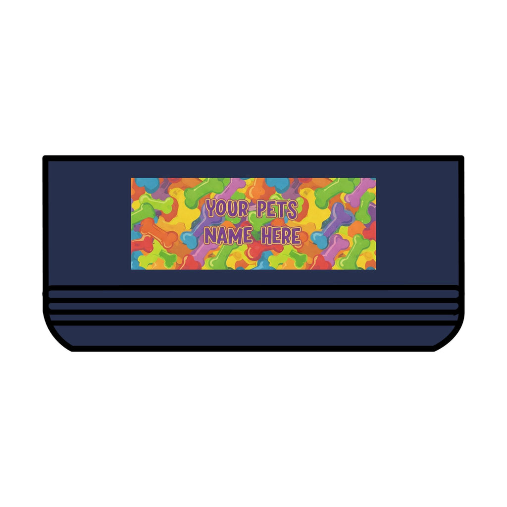 Personalized Pet Bowl with Colorful Bone Pattern - 18oz - S - Mart Shop Smart Treasures
