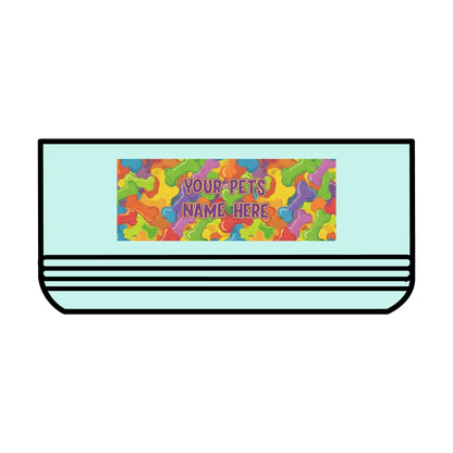 Personalized Pet Bowl with Colorful Bone Pattern - 18oz - S-Mart Shop Smart Treasures