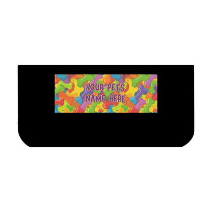 Personalized Pet Bowl with Colorful Bone Pattern - 18oz - S-Mart Shop Smart Treasures