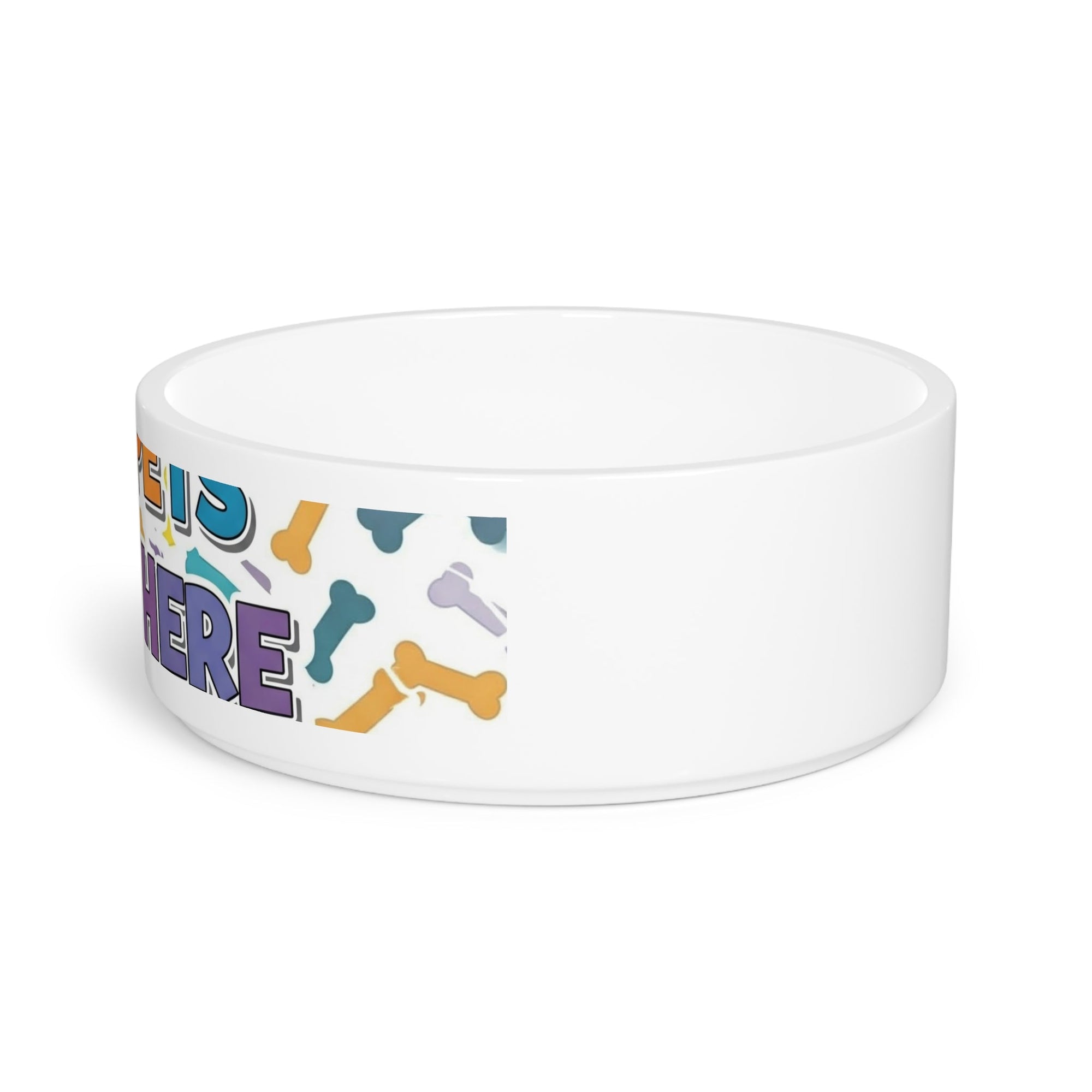 Personalized Pet Bowl with Fun Colors - Perfect for Dogs and Cats - S - Mart Shop Smart Treasures