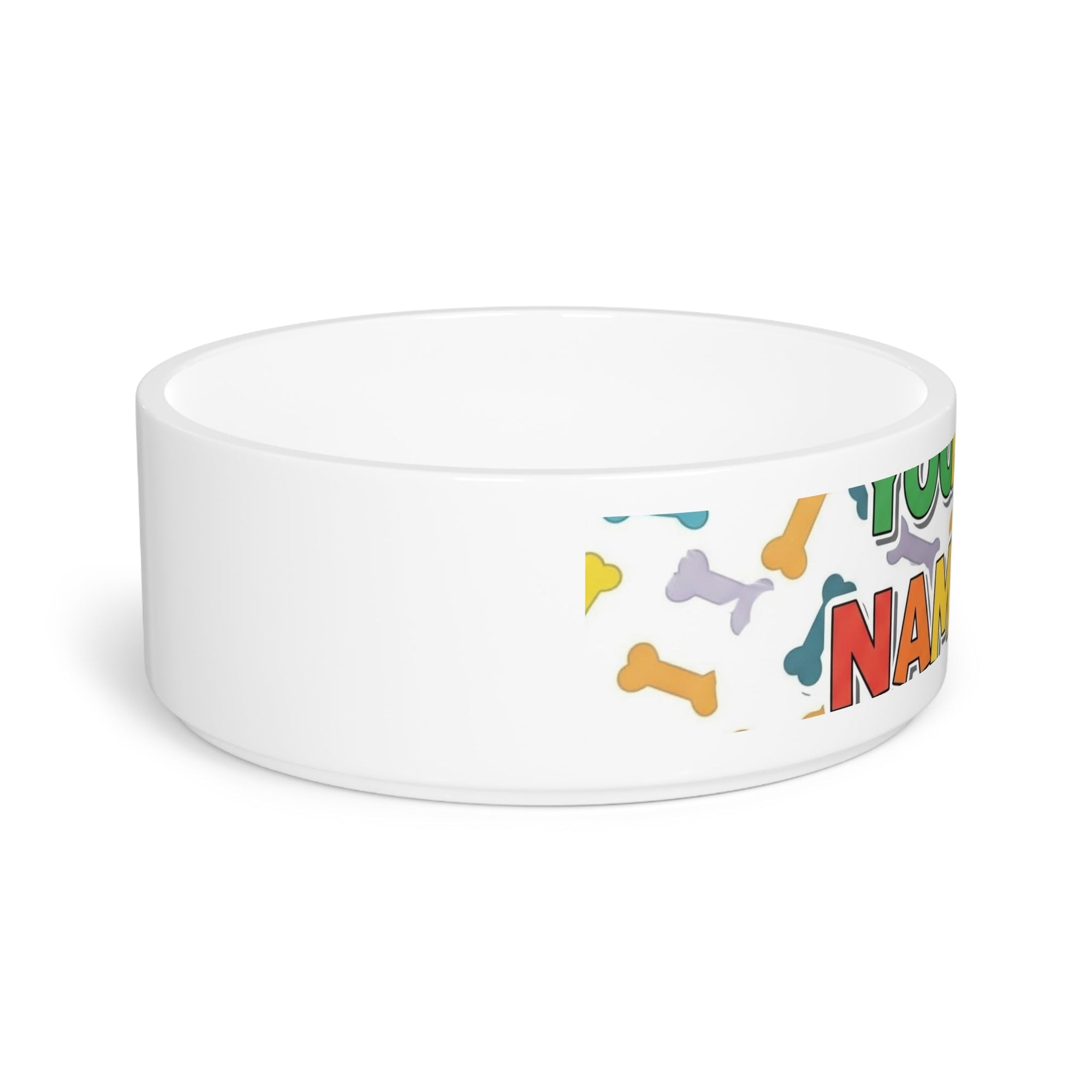 Personalized Pet Bowl with Fun Colors - Perfect for Dogs and Cats - S - Mart Shop Smart Treasures