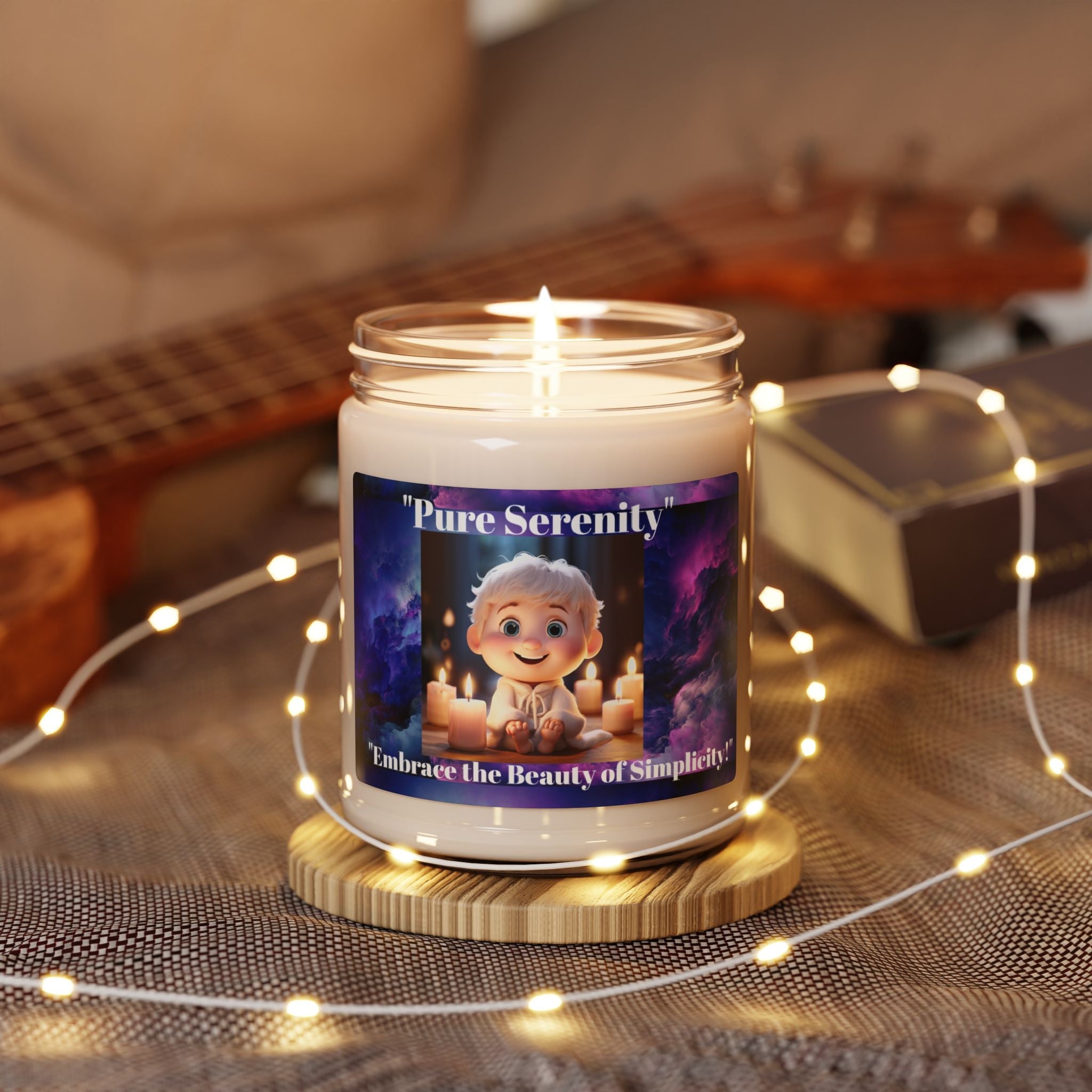 Pure Serenity Scented Soy Candle - Embrace the Beauty of Simplicity - S-Mart Shop Smart Treasures