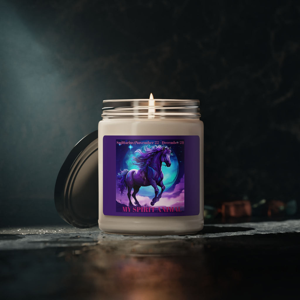 Sagittarius Zodiac Scented Soy Candle - 9oz Magical Aromatherapy Delight - S - Mart Shop Smart Treasures