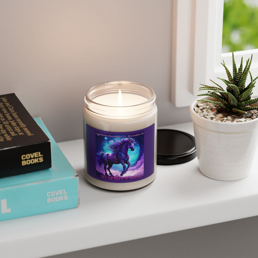 Sagittarius Zodiac Scented Soy Candle - 9oz Magical Aromatherapy Delight - S - Mart Shop Smart Treasures