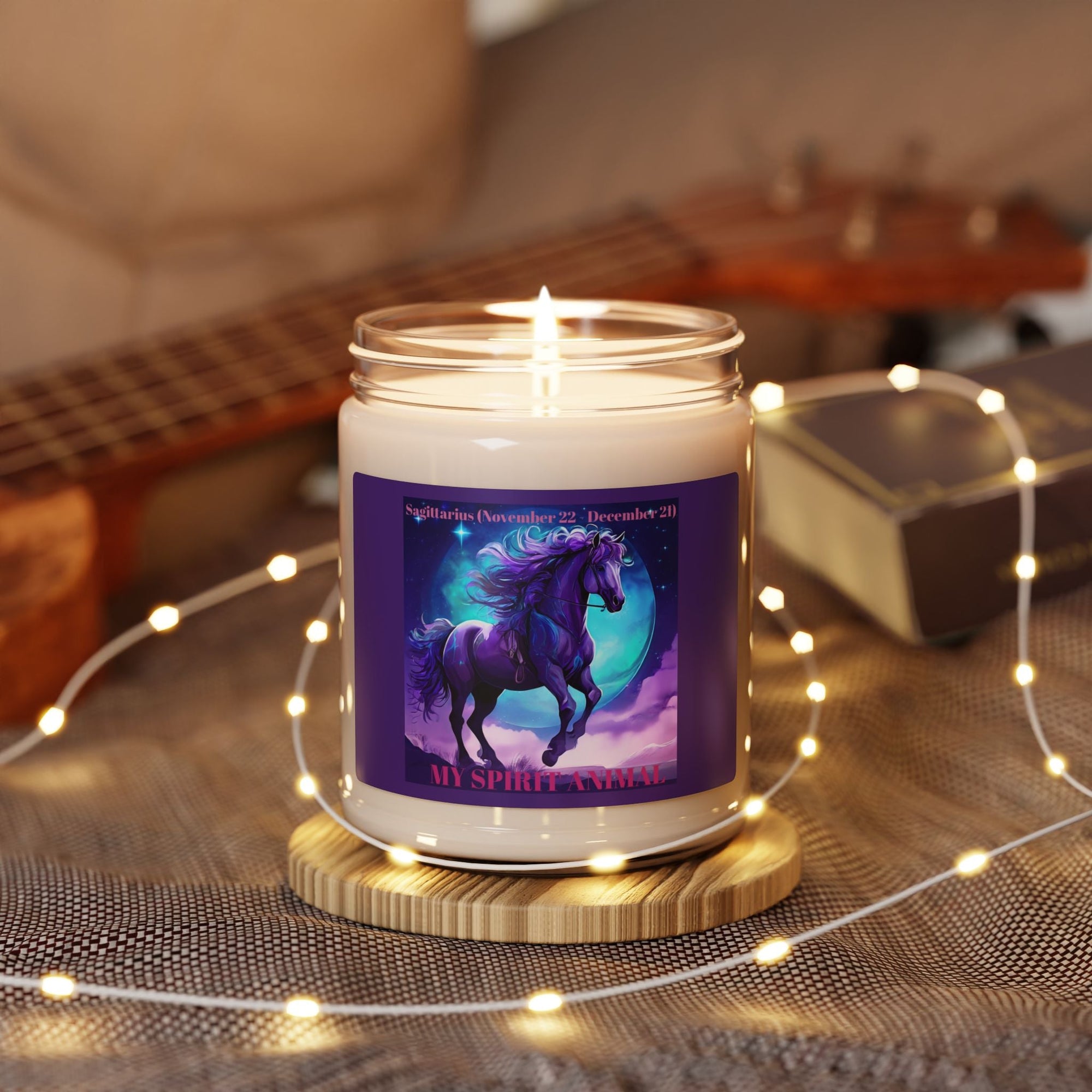 Sagittarius Zodiac Scented Soy Candle - 9oz Magical Aromatherapy Delight - S - Mart Shop Smart Treasures